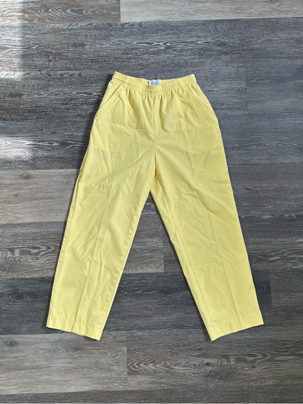 Vintage Napa Valley Petites Butter Yellow Tapered Pants | High Waisted Size 6P